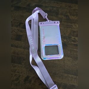 Case-Mate Waterproof Pouch Bag Case for Most Smartphones - Purple Incandescent